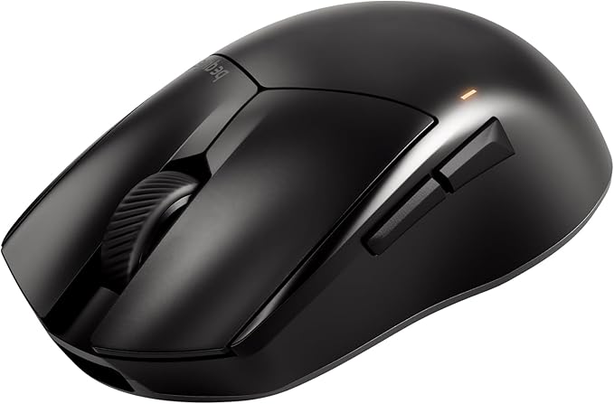 be quiet! Dark Perk Ergo PC Gaming Mouse 55g Lightweight Ultra-Long Wireless Battery Life 8000Hz Polling Rate PixArt PAW3950 Sensor 32000 DPI Optical 70m switches 100% PTFE Glide Skates