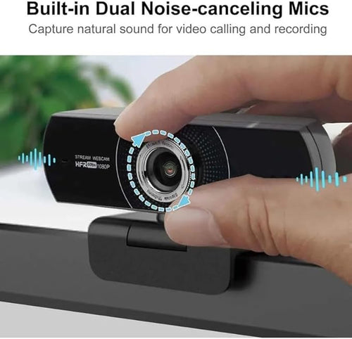 1080P 60fps Webcam with Microphone for Desktop Laptop Computer Meeting Streaming Web Camera
