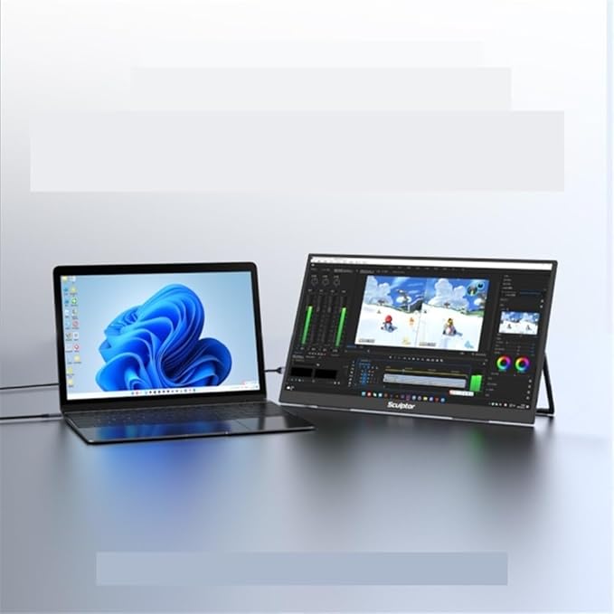 Portable Laptop Monitor 2.5K 16-inch 120Hz Portable Display for Laptops Mobile Phones and Extended Secondary Screens Gaming Display