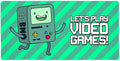 Adventure Time BMO Play Video Games Large Gaming Mouse Pad Desk Mat with Stitched Edges Non-Slip Base for Gamer Home and Office 31.5 x 15.7