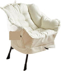 Gaming Chair Computer Chair Sofa Wholesale Armchair Bedroom Comfortable Chair Armchair Chair (Color : Tq Beige Cotton And-01)