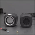 Computer Audio Desktop Wired Small Speaker Desktop Small Subwoofer Laptop Multimedia Speaker(E)