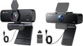 4K Webcam for PC &amp AI Presenter Tracking Gesture Control 95°/78°/65° FOV Plug &amp Play PC Camera with Privacy Cover for Laptop Zoom Teams