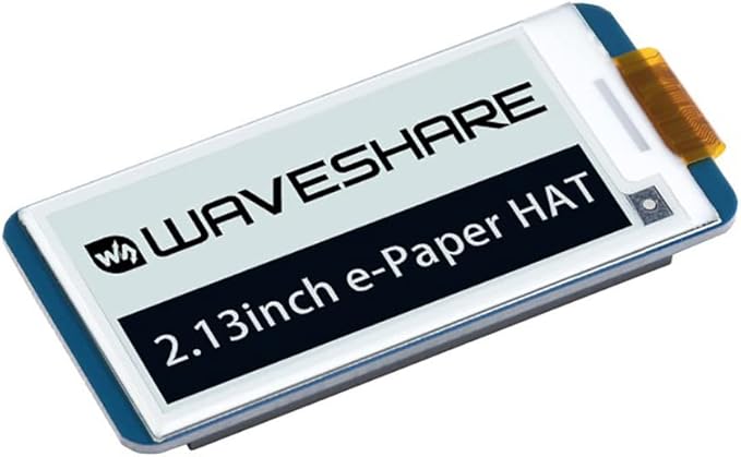 250x122 Resolution 2.13 Inch e-Paper Display HAT E-Ink Screen LCD Module SPI Interface with Embedded Controller for Raspberry Pi 2B 3B 3B+ 4B Zero Zero W/Ardui/STM32/Jetson Nano