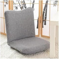 ELEFOCUS Floor Chair Portable Recliner Chair with Back Support Foldable Floor Seats with Multiple Angles for Bedroom Balcony(Grau)