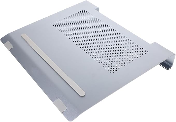 POPETPOP Laptop Cooler Pad Stand for 17.3 Inch Notebook Dual 12cm Cooling Fans RGB Light Fan for Heat Dissipation Aluminum Construction