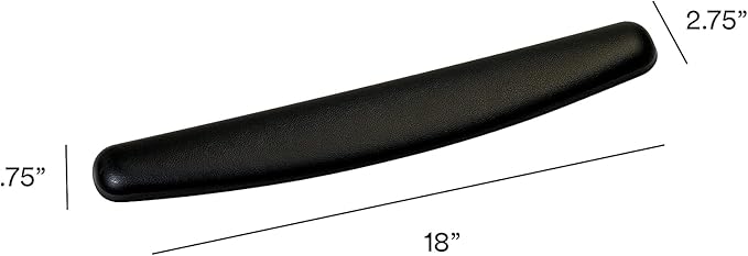 3M WR309LE Wrist Rest Nonskid Base 18-Inch Wx2-1/2-Inch Dx3/4-Inch H Black