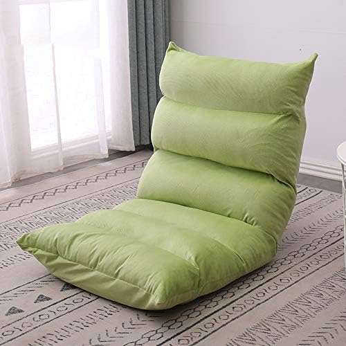 Floor Chair Floor Chair Meditation Chair with Backrest Folding Computer Chair on The Bed 5 Gears Adjustable Removable and Washable Lazy Leisure Sofa for Bay Window Bedroom (Color : Brown)