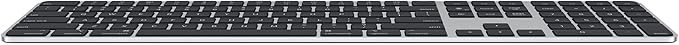 Apple Magic Keyboard with Touch ID and Numeric Keypad (for Mac Computers Silicon) - US English - Black Keys (Renewed)