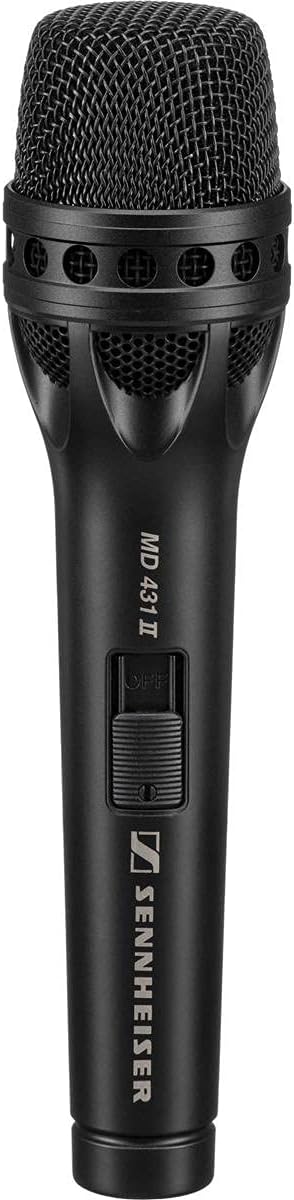 Sennheiser MD431-II Super-Cardioid Handheld Dynamic MicrophoneBlack