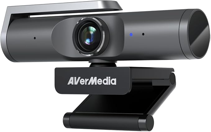 AVerMedia PW515 4K Ultra HD Business Webcam with Microphone for PC/Desktop/Laptop/Mac with AI Auto Framing for Streaming Meeting Video Calls Sony Sensor Works with Teams Zoom Google Meet OBS