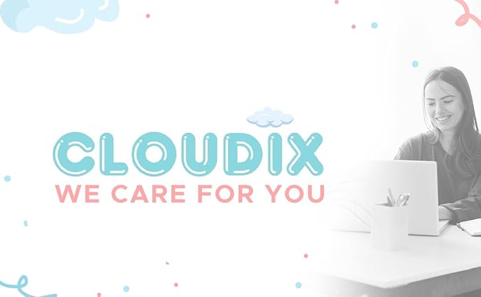 CLOUDIX - Cloud keyboard wrist rest. Set Mouse pad phone holder tablet holder ergonomic cloud crist pad with memory foam. Non-Slip base for typing pain relief home office laptop gaming (WHITE).