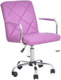 YYDS Chair Lovely Bedroom Gaming Chair Computer Office Chair with Steel Feet Ergonomic Home Rotatable Desk Chair for Live Broadcast Ergonomically (Size : Purple)