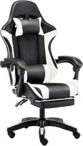 Gaming chair  Pro Gaming Chair with Arms and Wheels Ergonomic and Massage Computer Chair Home Adjustable Leisure Chair with FootrestExecutive Chair with Strong Load-bearing Capacity and Mobility M