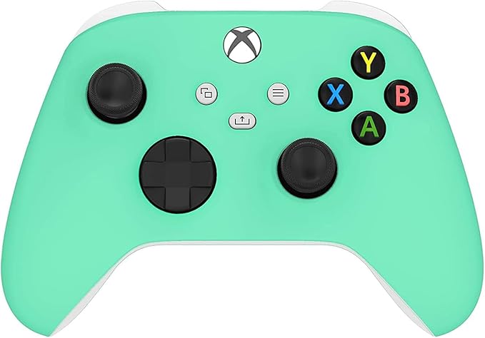 Custom Controllerzz Wireless Controller for Microsoft Xbox Series X/S &amp Xbox One - Custom Soft Touch Feel - Custom Xbox Series X/S Controller (X/S Green Mint)