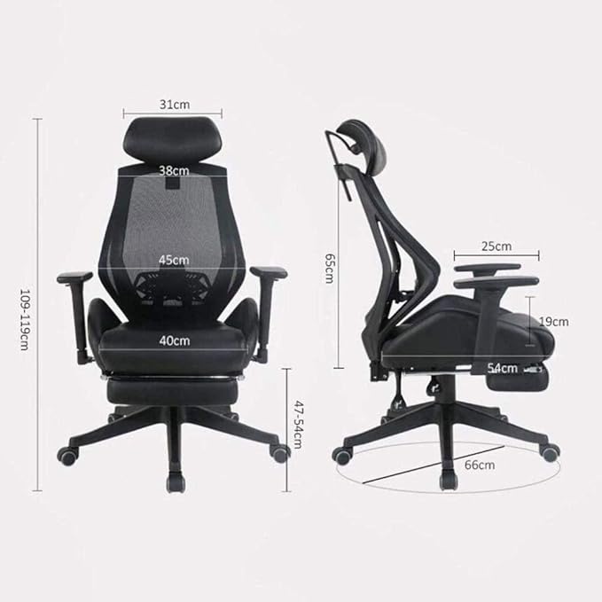 Office Chair Gaming Chair Computer Chair Ergonomic Chair Computer Chair Home Waist Backrest Office Comfortable Long Seat Chair Gaming Chair Study Chair Swivel Chair