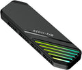 EZDIY-FAB MH01 Internal USB 2.0 9-Pin Hub4-Port USB Header Expansion SATA Powered USB Hub with Integrated Type-C Power &amp Data Connection Magnetic Mount Compact Design for AIO RGB Hub-Black