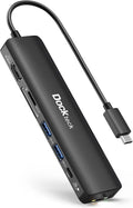USB C Hub 4K 60Hz Dockteck 7-in-1 USB C PD Ethernet Hub Dongle with 4K 60Hz HDMI 1Gbps Ethernet 100W PD 2 USB 3.0 SD/Micro SD for MacBook Air/Pro M1 2020 iPad Pro 2021 iPad mini 6 and More