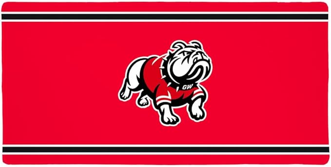 Gardner-Webb University Primary Logo Stripes Large Gaming Mouse Pad with Stitched Edges Non-Slip Base for Gamer Home and Office 31.5 x 15.14