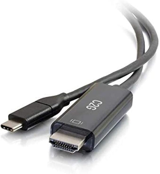 C2G USB Adapter HDMI Adapter USB C to HDMI 4K 60Hz Black 6 Feet (1.82 Meters) Cables to Go 26889