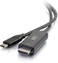 C2G USB Adapter HDMI Adapter USB C to HDMI 4K 60Hz Black 6 Feet (1.82 Meters) Cables to Go 26889