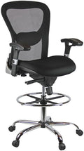 Maykoosh Drafting Chair - Adjustable Mesh Rolling Chair with Lumbar Support - Gaming &amp Office Chair - 250 lbs Capacity