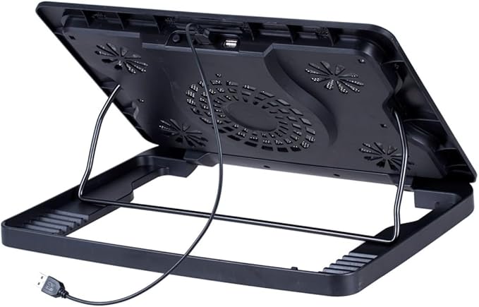 USB Powered Laptop Cooler Cooling Pad with Fans Heat Dissipation Stand for Notebooks Energy Saving Computer Cooling Pad with Easy Installation and Convenient USB Connection