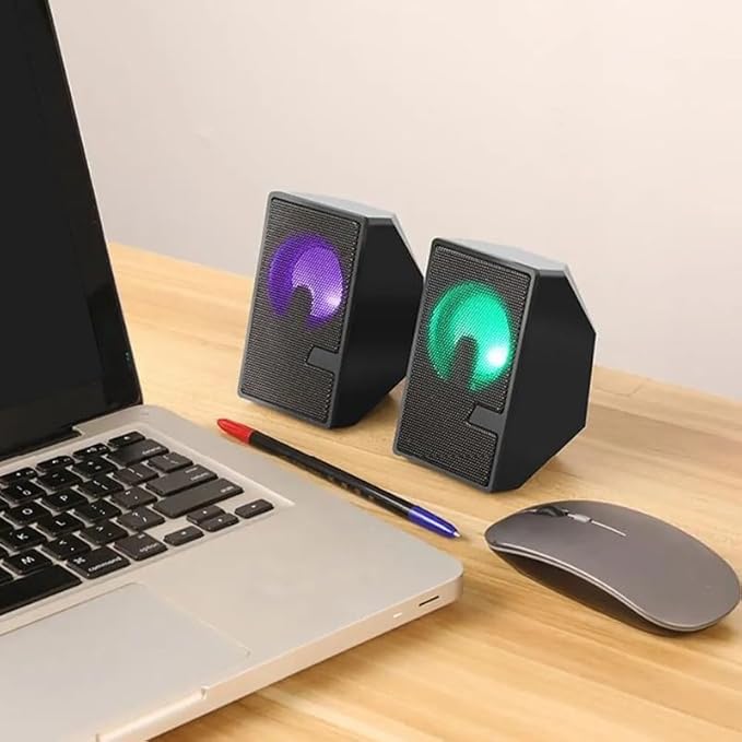 Computer Speaker Surround Sound System Speakers Gaming Deep Bass Wired for Laptop PC Theater TV