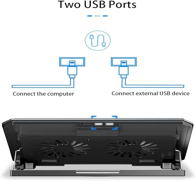 JSEIAJB Laptop Cooling Pads Large Size for 12-16 Inch Notebook Silent Gaming Laptop Cooler Wind Speed Adjustable Laptop Stand