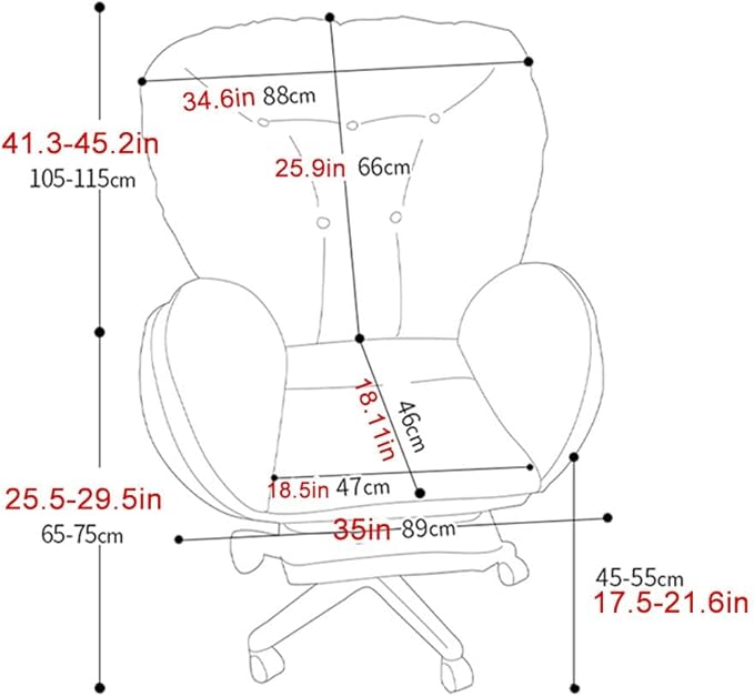 YCKEGEW Sofa Leisure Chair Computer Ergonomic Video Gaming Chair for BedroomRecliner Chair Tilting Function BackrestTask Chair with Wheels and Black Base(PinkWithout)