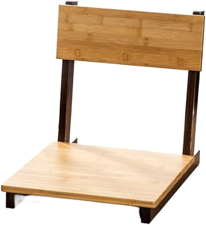 Portable Floor Chair Bedroom Living Room Tatami Chair Wooden Floor Tatami Lazy Chair Single Person Bay Window Chair with Back Support for Video-Gaming Reading Resting (Col
