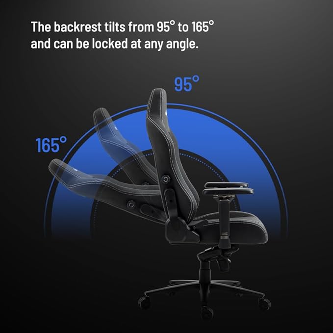 boulies Master Gaming Chair Ergonomic Office Chair for Adults with 4D Armrests Comfortable Computer Chair for Home with Adjustable 4-Way Built-in Lumbar Support