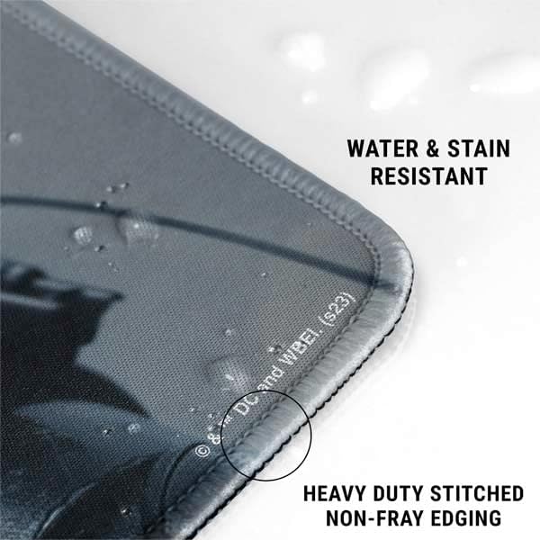 Skinit Large Gaming Mouse Pad - Officially Licensed Deathstroke Design with Stitched Edges Waterproof Non-Slip Rubber Base Desk Mat for Keyboard &amp Mouse 31.5 x 11.8 inches