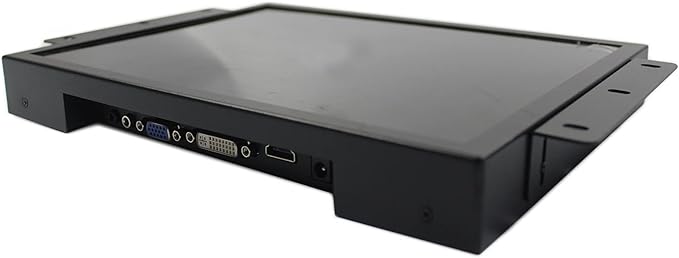 VSDISPLAY 12.1 12.1 Inch 800x600 700nit TFT Industrial Monitor VS121ZJ01 with DVI VGA Port Built-in Dual SpeakersMetal Shell with Bracket