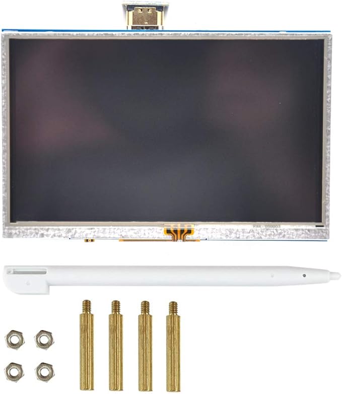 Padarsey 5 inch Touch Screen 800x480 TFT LCD Display HDMI Interface Supports Raspberry Pi 4 Black Banana Pi Windows 10 8 7
