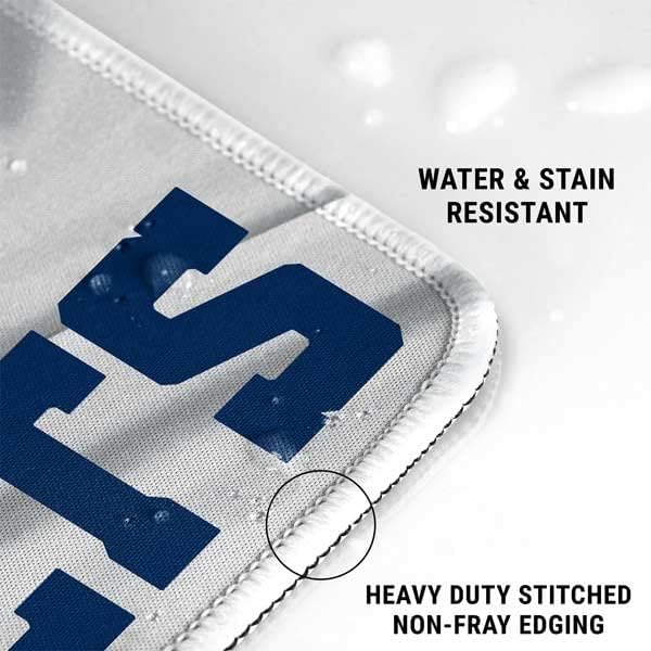Skinit Extra Large Gaming Mouse Pad - Officially Licensed Indianapolis Colts Design with Stitched Edges Waterproof Non-Slip Rubber Base Desk Mat for Keyboard &amp Mouse 35.75 x 15.4 inches
