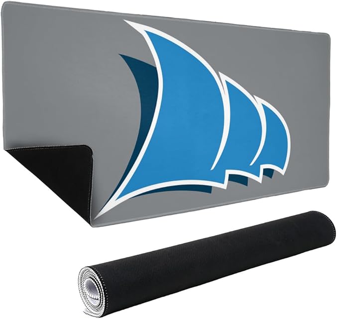 College of Coastal Georgia CCGA Mariners Primary Logo Large Gaming Mouse Pad Desk Mat with Stitched Edges Non-Slip Base for Gamer Home and Office 31.5 x 15.7