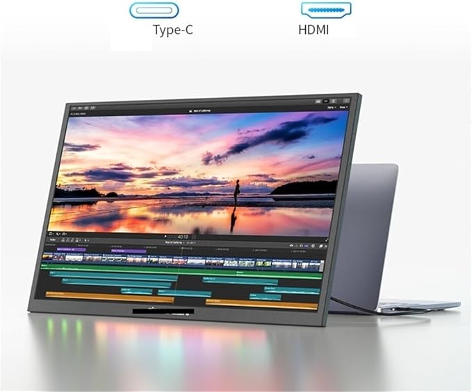 Portable Monitor for Laptop 21.5-inch Large Screen Portable Display HD 1920 * 1080P Extended Sub-Screen Portable Gaming Monitor