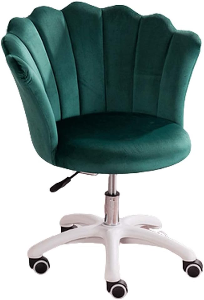 YYDS Chair Comfortable Lazy Gaming Chair Computer Office Chair with Nylon Feet Ergonomic Home Desk Chair for Live BroadcastLiftable Ergonomically (Size : Dark Green)