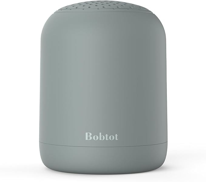 Bobtot Portable Bluetooth Speakers Wireless Waterproof Speaker with 24H Playtime Loud Stereo Sound TWS Built-in Microphone Small Size with Carry Lanyard Gray