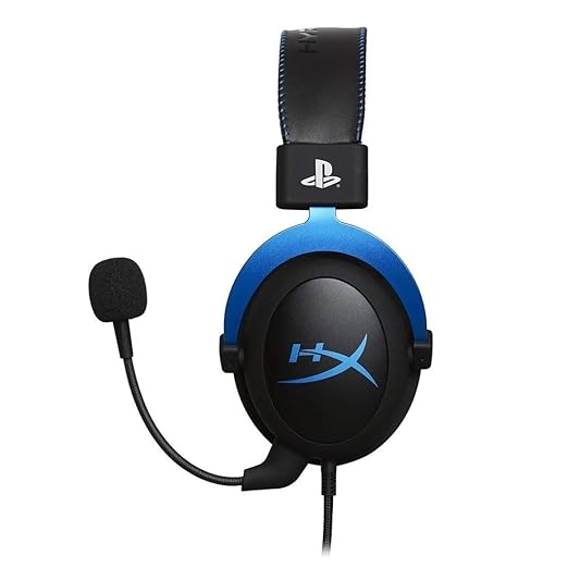 HyperX Cloud - Official PlayStation Licensed Gaming Headset for PS4 and PS5 with In-Line Audio Control Detachable Noise Cancelling Microphone Comfortable Memory Foam - Black