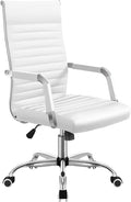 Office Chair Gaming Chair Computer Chair Faux Leather Lift Swivel Office Conference Gaming Desk Chair Executive Conference Task Chair with Arms (Color : Argento Size : Light Grey)