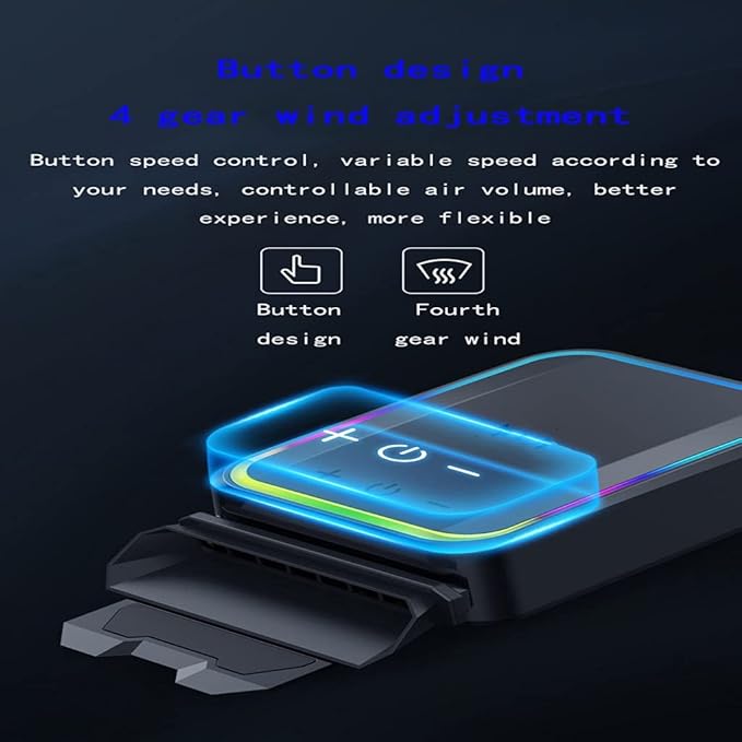 Vacuum Portable Notebook Laptop Cooler Air External Extracting Cooling Fan for Laptop Speed Adjustable