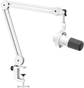 FIFINE XLR Mic Set with Boom Arm Stand USB PC Podcast Microphone with Tap-to-Mute Gain Knob Headphones Jack for Streaming Recording Metal Heavy Duty Mic Stand (K688W+BM63W)
