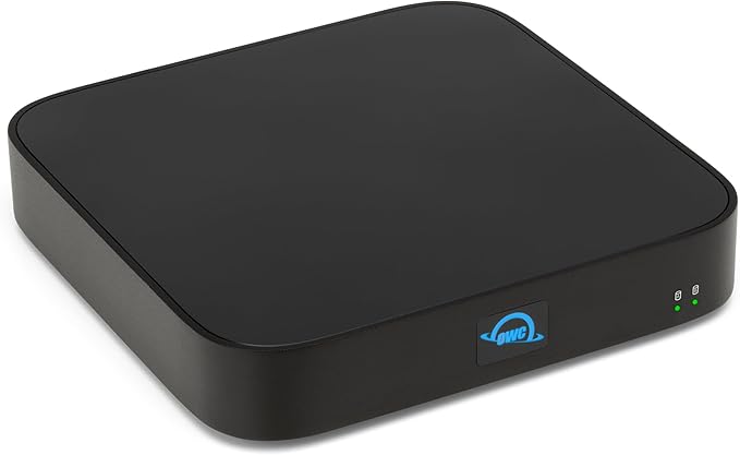 OWC (Enclosure only miniStack STX Upgradeable Expansion Solution and Thunderbolt Hub/Mini Dock with 3 Extra TB4 Ports. for Mac Studio Mac mini and Other Devices. Matte Black
