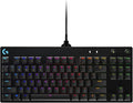 Logitech G Pro TKL Mechanical Wired Gaming Keyboard GX Blue Clicky Switch and LIGHTSYNC RGB Backlit Keys 12 programmable F-key macros Black - 920-009388 (Renewed)