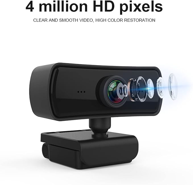 Full HD 2K Webcam 1080P Web Camera with Microphone for Video Call Web Cam USB PC Computer Camera for Streaming Ultra High Definition
