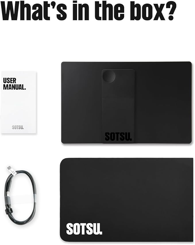 SOTSU FlipAction Go 14 Premium Portable Monitor | Full HD 1080p | 400 Nits | 100% sRGB | Robust yet Lightweight | Pivoting Landscape &amp Portrait Display | Tempered Glass Cover | USB-C &amp Mini H