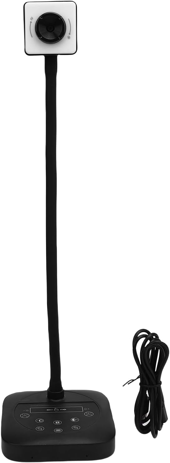 Pomya 4K USB Document Camera &amp 12MP Webcam for Teaching 6X Zoom Auto Focus IP65 Plug &amp Play for WindowsMacAndroid with Fill Light