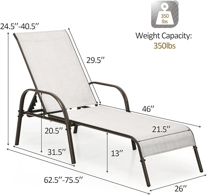 Office Chair Gaming Chair Computer Chair Recliner Chair Adjustable Recliner Armrest Grey
